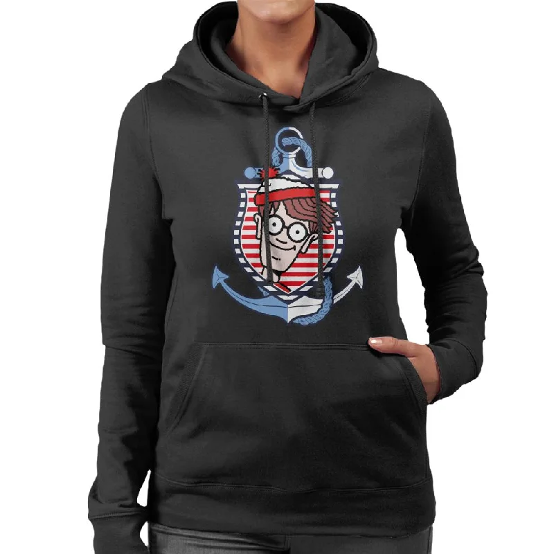 Where's Wally Anchor Women's Hooded Sweatshirt