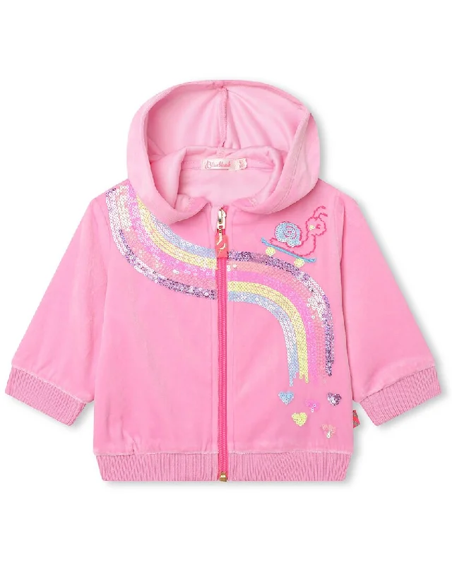 Billieblush Rainbow Zip Up Hoodie