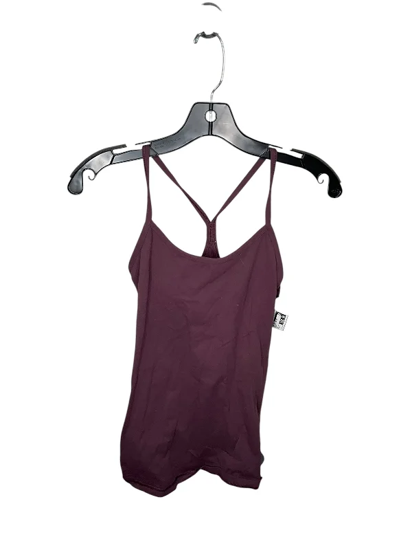 Athletic Tank Top By Lululemon In Maroon, Size: 6