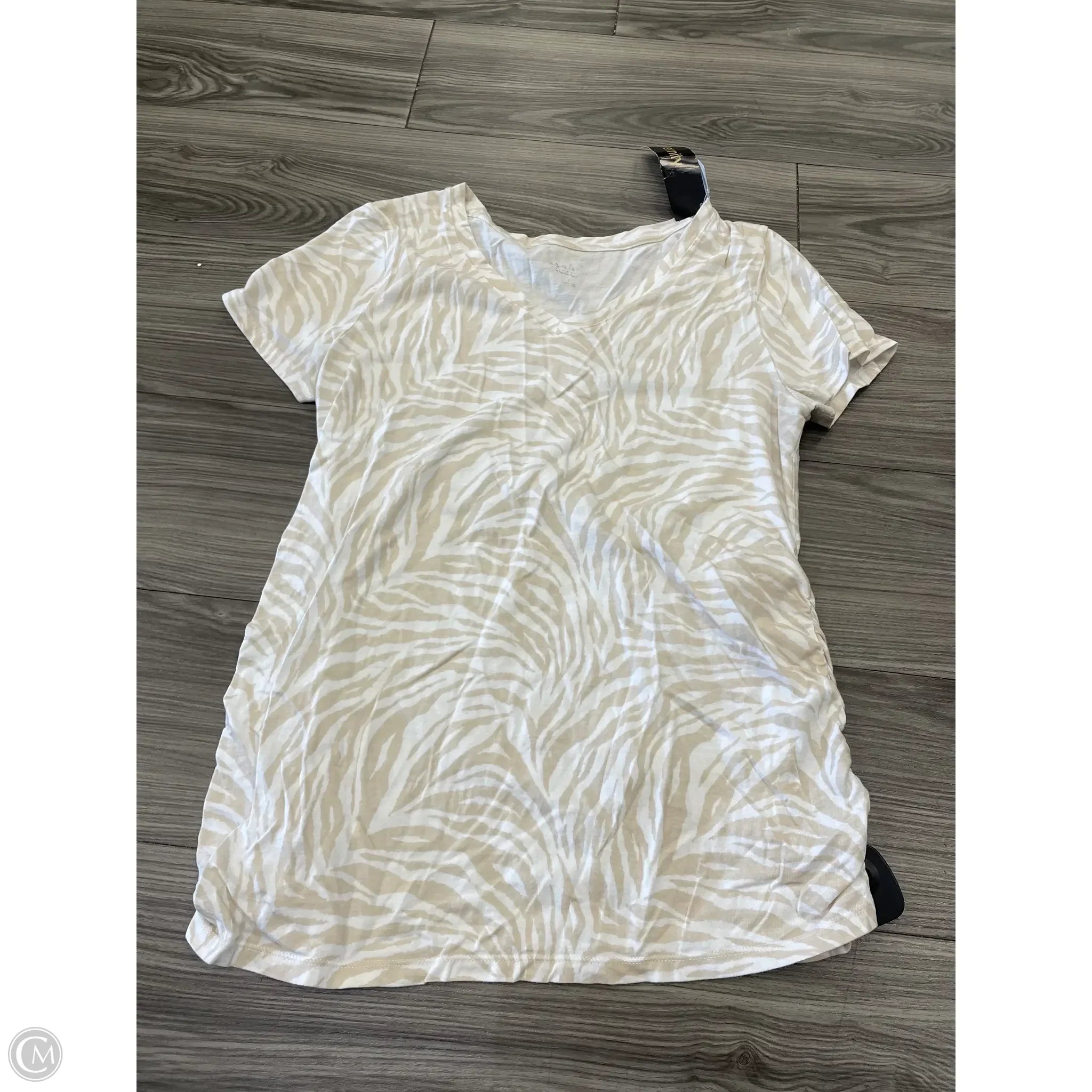 Maternity Top Short Sleeve By Isabel Maternity, Size: L