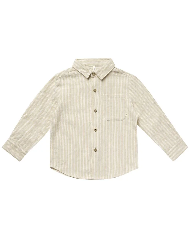 Rylee & Cru Collared Linen-Blend Shirt