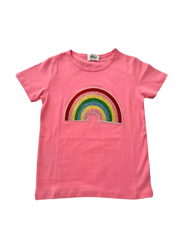 Happy Rainbow Crystal Patch T-Shirt