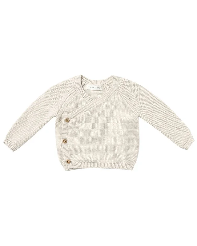 Quincy Mae Knit Wrap Top