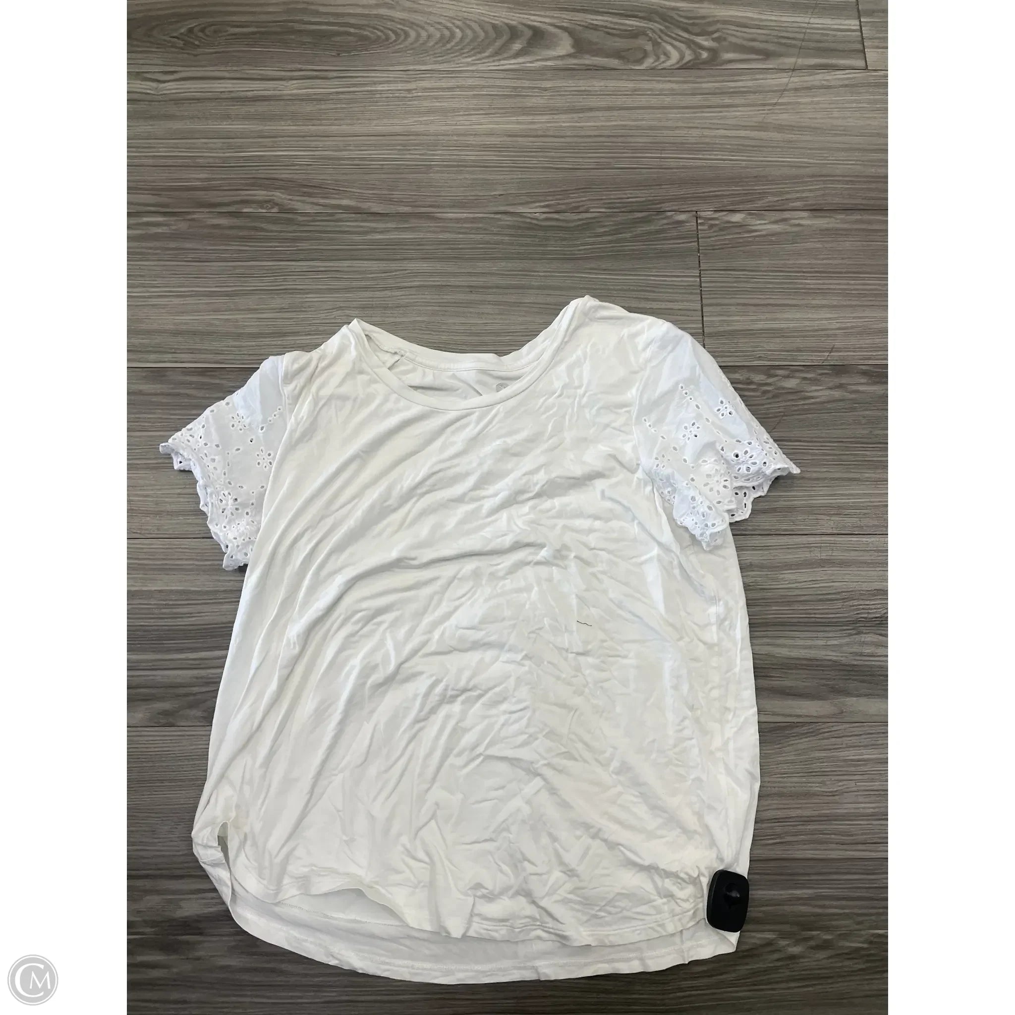 Maternity Top Short Sleeve By Clothes Mentor, Size: L