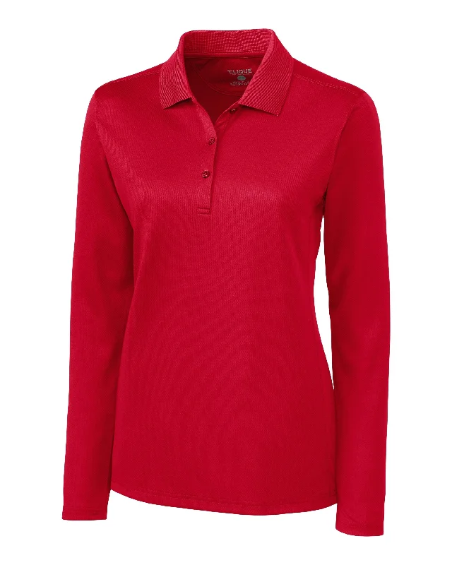 Clique L/S Ice Lady Pique Polo Shirt