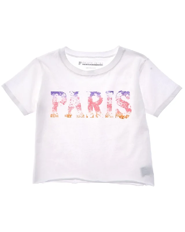 Prince Peter Paris Flowers Crop T-Shirt