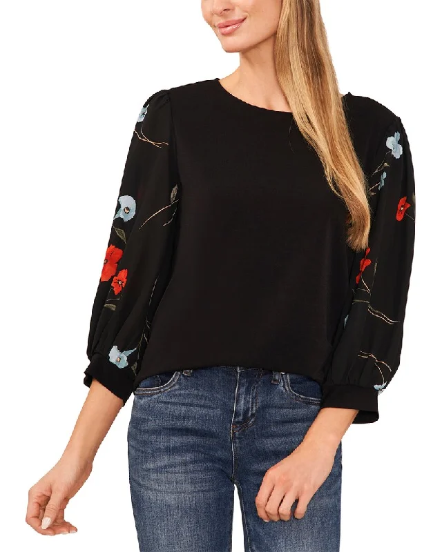 CeCe Mixed Media Top