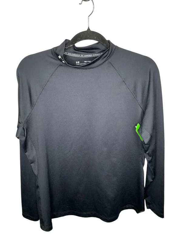 Top Long Sleeve By Under Armour In Black, Size: Xxl