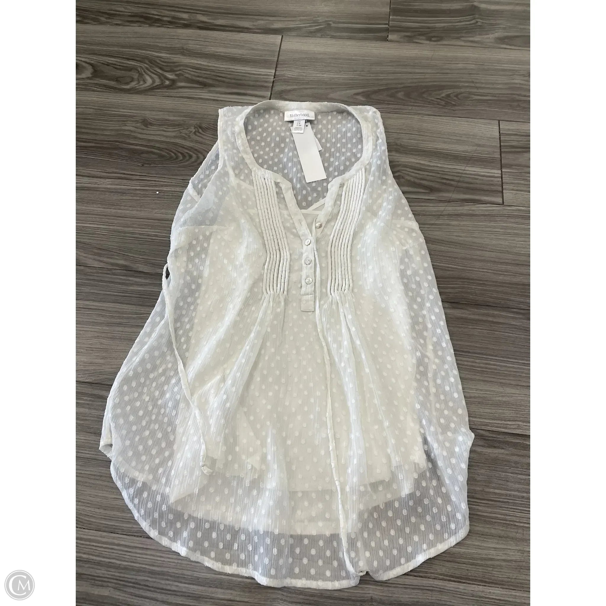 Maternity Top Sleeveless By Motherhood, Size: S
