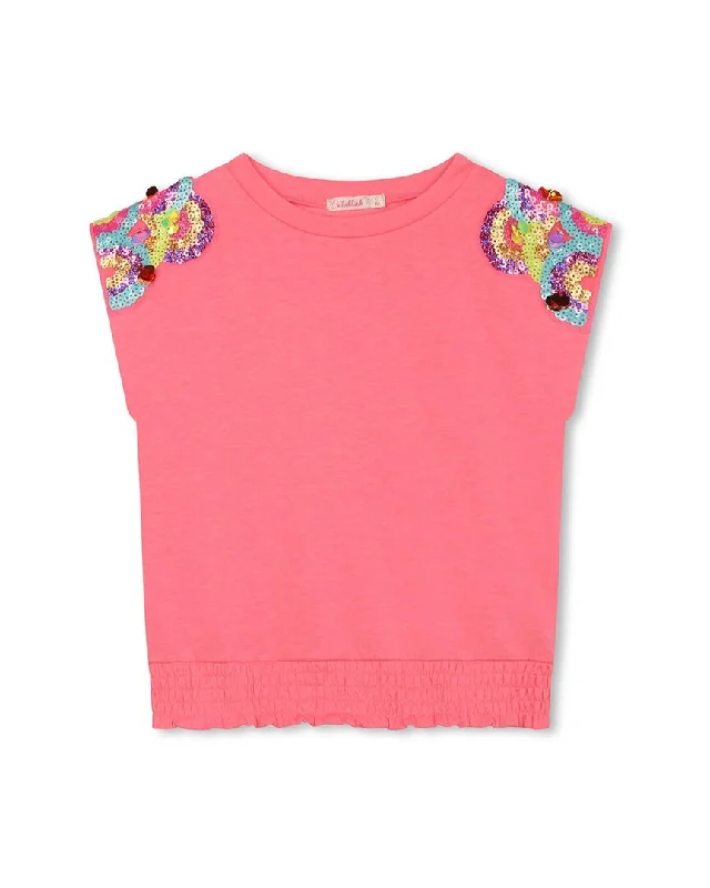 Billieblush Sequin Trim T-Shirt