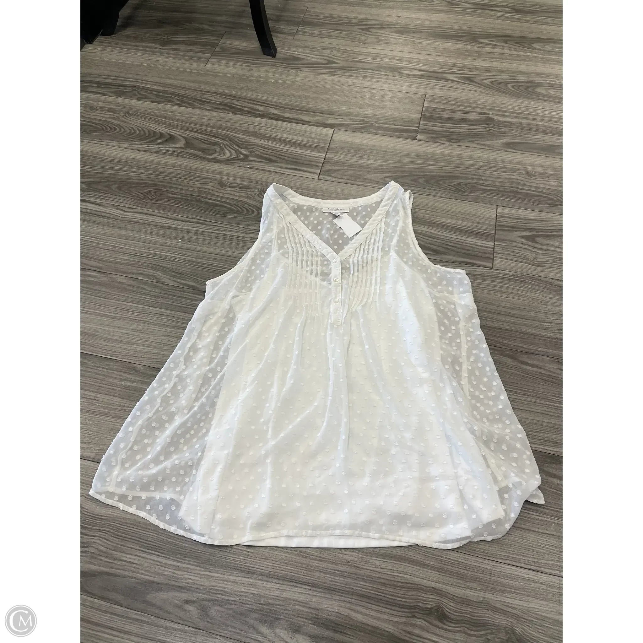Maternity Top Sleeveless By Motherhood, Size: Xl