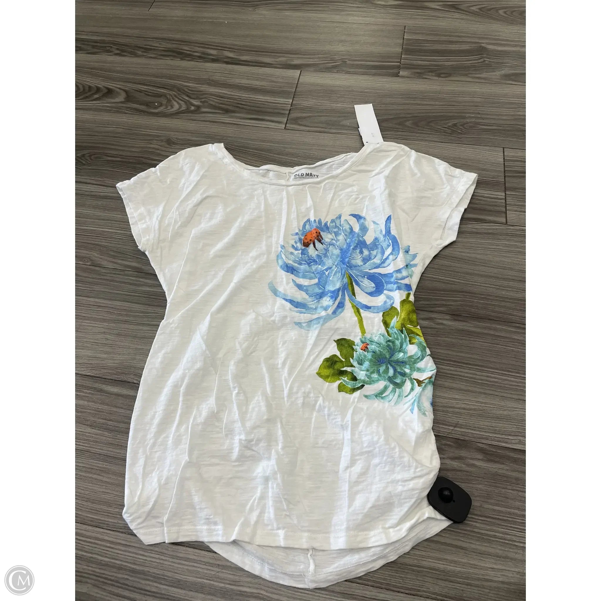 Maternity Top Short Sleeve By Old Navy, Size: M