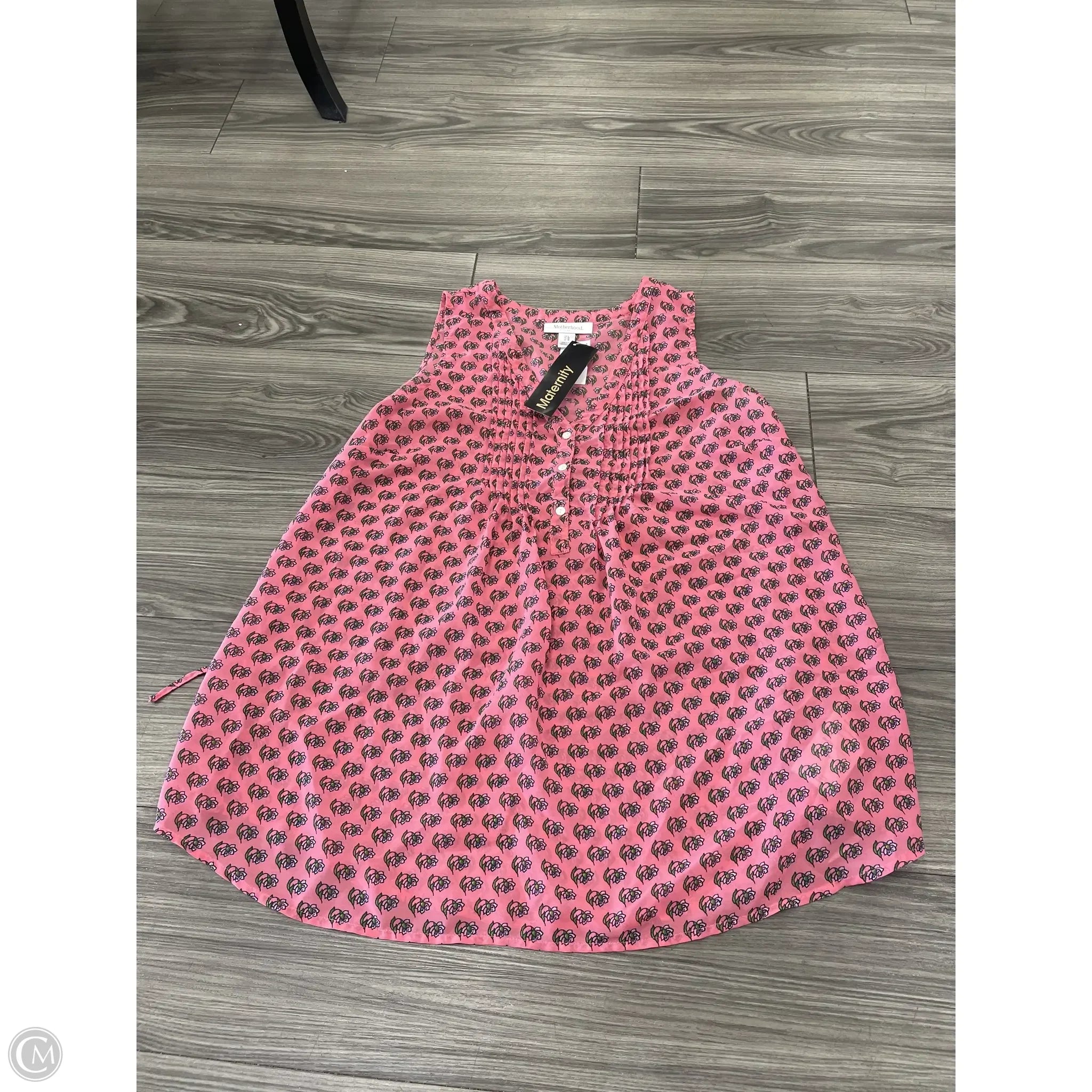 Maternity Top Sleeveless By Motherhood, Size: L