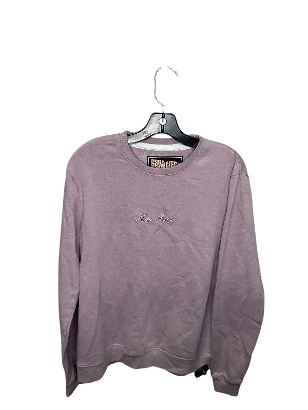 Sweatshirt Crewneck By Clothes Mentor In Purple, Size: M