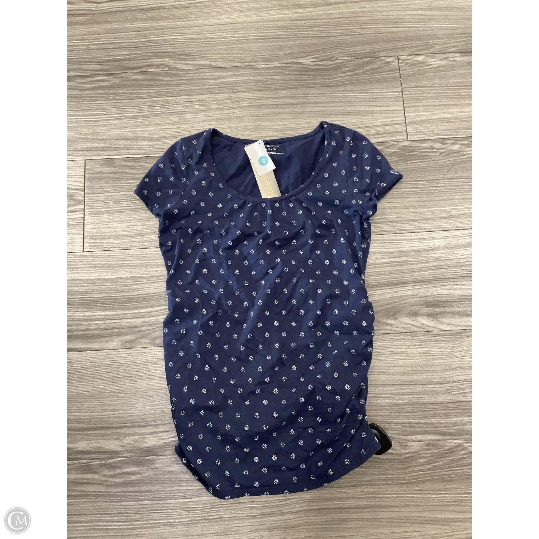 Maternity Top Short Sleeve By Motherhood, Size: S