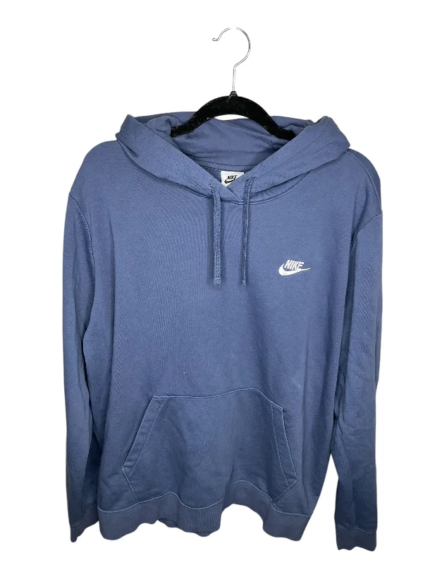 Athletic Sweatshirt Hoodie By Nike In Blue, Size: Xxl