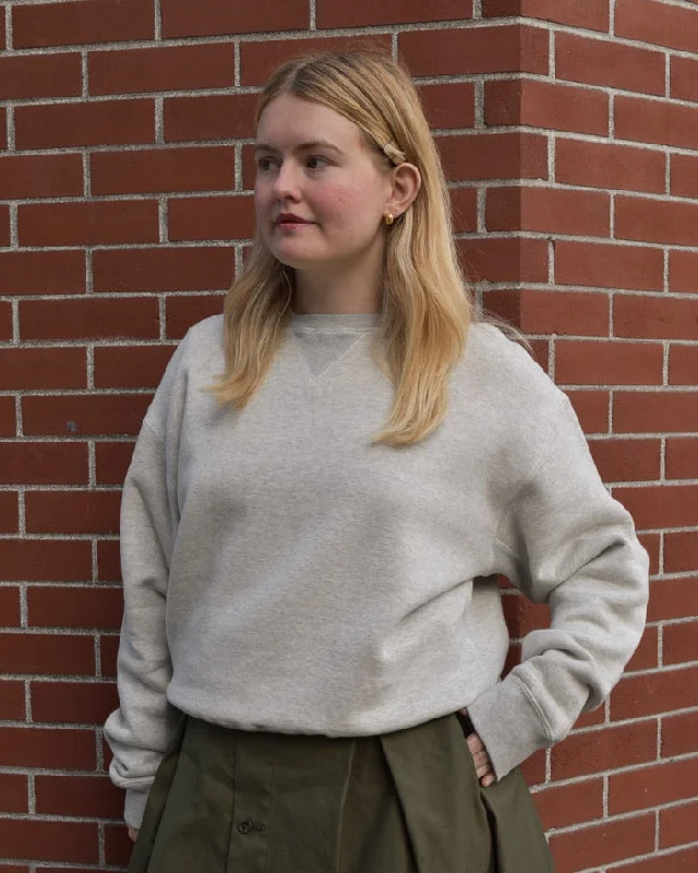 Chimala Heather Grey Crewneck Sweatshirt Women's sweaters