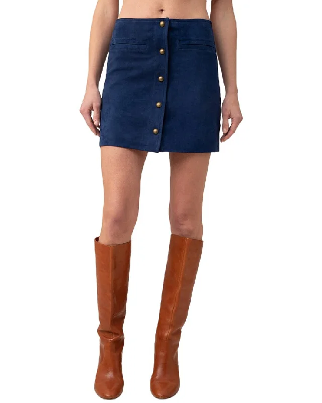 Trina Turk East Village Suede Skirt Formal unclassified skirts