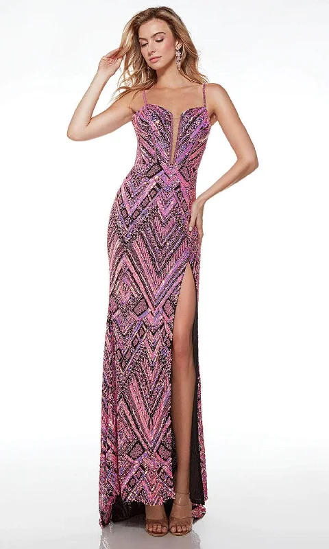 Alyce Paris 61481 - Geometric Beaded Prom Dress