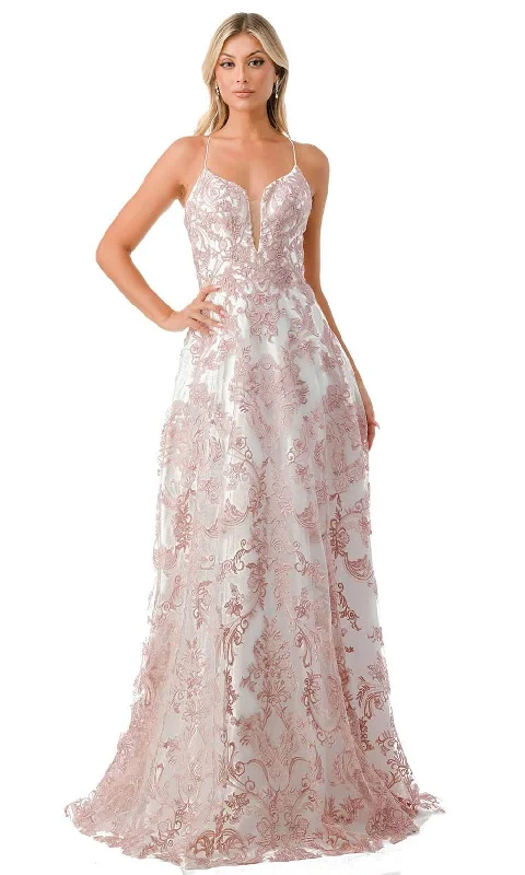 Aspeed Design P2208 - Embroidered A-Line Prom Dress