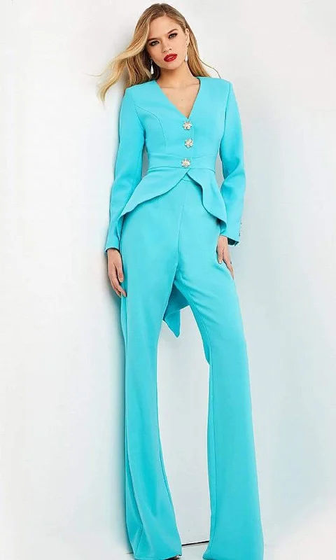 Jovani - 06479 Two Piece Racerback Pantsuit