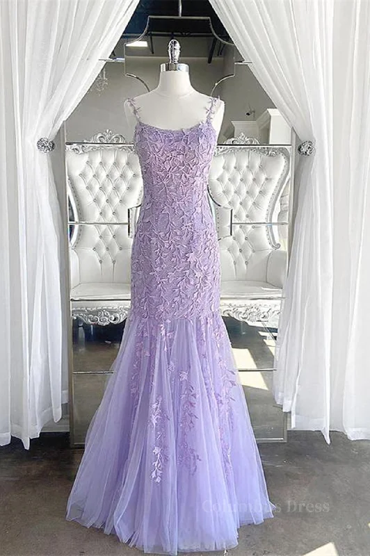 Light Purple Lace Mermaid Corset Prom Dresses, Purple Lace Mermaid Corset Formal Evening Dresses outfit Pink Lace Dress