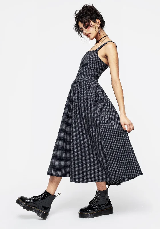 Faythe Apron Midi Dress Midi Skirt Outfit